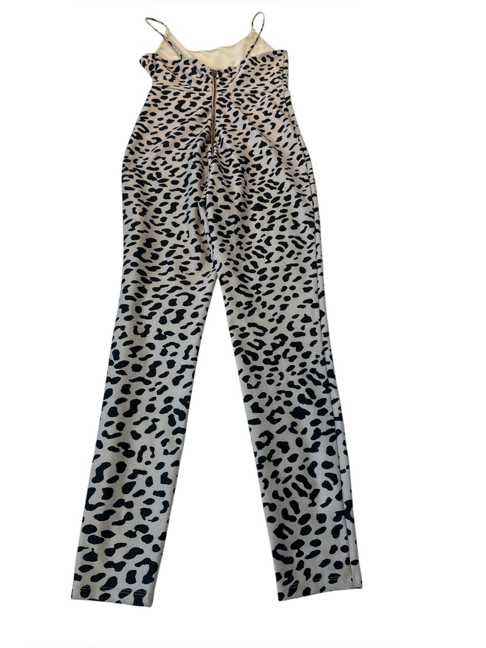 Alice + Olivia Animal Print Scoop Neck Jumpsuit Catsuit - Picture 9 of 13